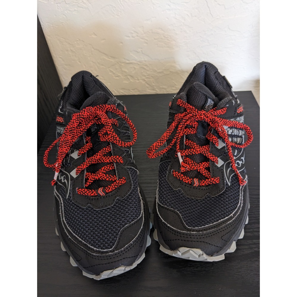 Saucony Excursion TR12 GTX Womens Trail Running Shoes Black Red S10453-1 Size 8